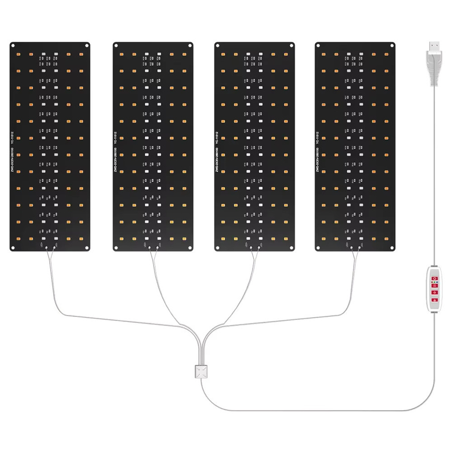 CanLing USB LED Quantum Board Anbau Lampe mit Vollspektrum und Timer für Obst, Gemüse und Zimmerpflanzen - Bild 5