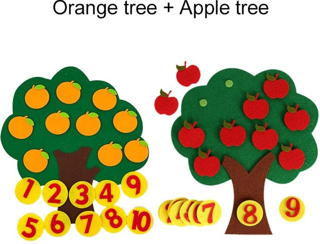 Binchi Obstbaum Filz-Set, Filz, Bunt / Mehrfarbig, Zubehör - Bild 1