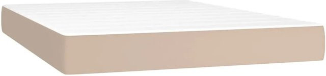 vidaXL Taschenfederkernmatratze Cappuccino in Kunstleder, H x B x T: 20 x 140 x 190 cm - Bild 1