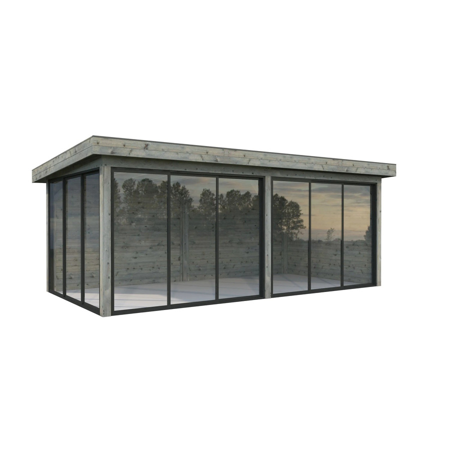 Palmako Pavillon Lenna Set 402 Slide aus Fichtenholz in Grau, B/H/T: 588 x 245 x 300 cm - Bild 2
