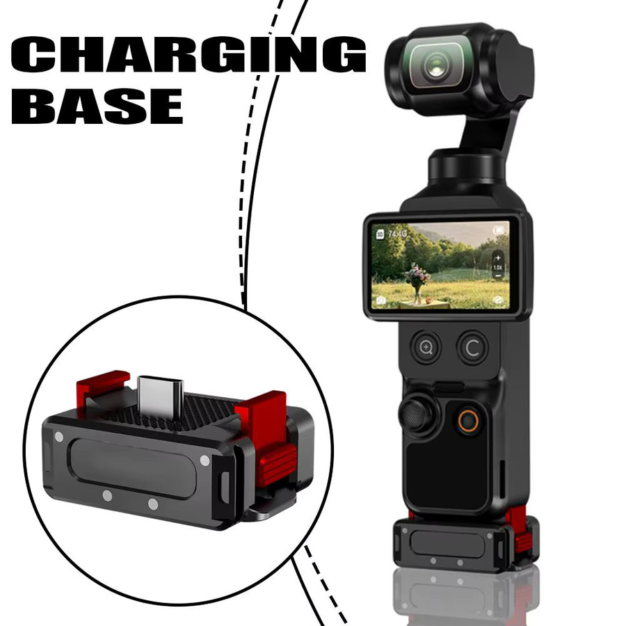 DJI Osmo Pocket 4 Magnetischer Desktop-Adapter und Schnellwechsel-Basishalterung in Schwarz - Bild 2