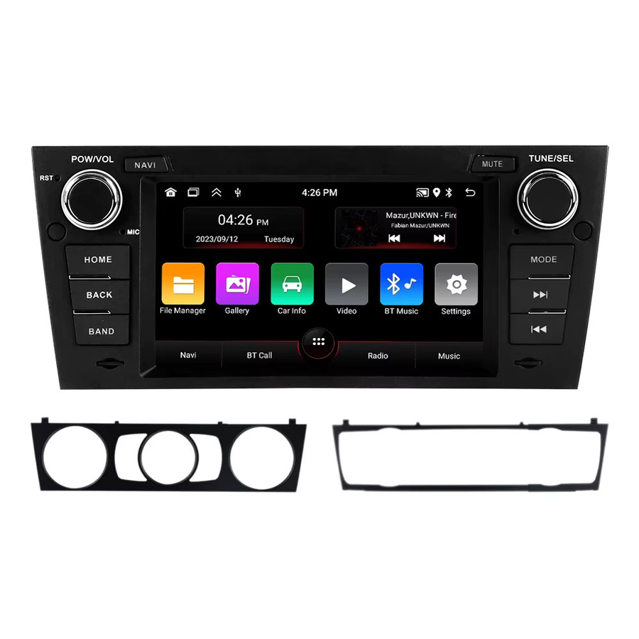 STRONGNAVI Multimedia Display mit Android 15, kabelloses CarPlay und Android Auto, GPS Navigation und Bluetooth, Schwarz, passend für BMW E90 E91 E92 E93 (2006-2012) - Bild 5
