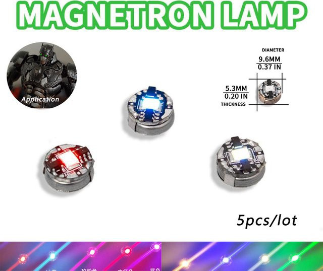 TERAYSUN 5er Set magnetisch gesteuerte LED-Lampen, kabelloses superhelles Licht für DIY-Modellbau inklusive Batterien - Bild 1