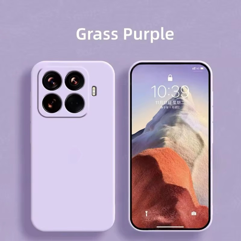 Luxuriöse Flüssigsilikon-Schutzhülle für Xiaomi 14, 15, 17T, 17 Pro Max und 17 Ultra in Purple - Bild 2