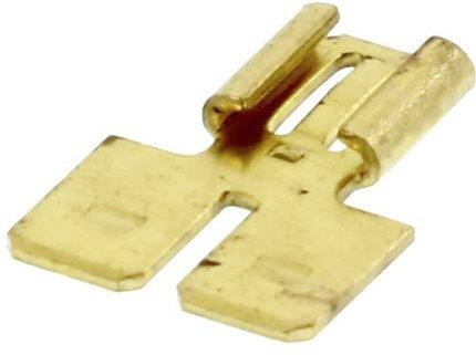 Molex Flachsteckhülse in Gold mit einer Steckbreite von 6,35 mm und einer Steckdicke von 0,81 mm - Bild 1