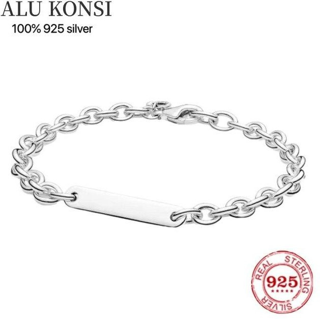 YIRAN Jewelry Armband, 925 Silber, Schlangenkette, 19cm, Damen - Bild 1