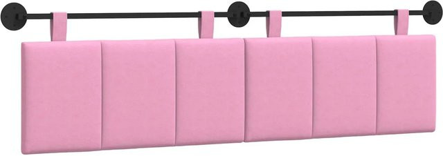 vidaXL Wandmontiertes Polsterpaneel in Rosa mit Stoffbezug, B/H/T: 190 x 55 x 5 cm - Bild 1
