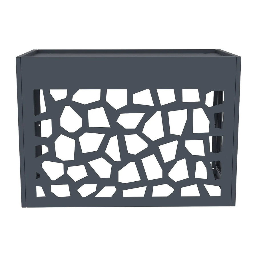 Vente-unique Abdeckung für Kazoma Klimagerät in Anthrazitgrau, Breite: 100 cm - Bild 2
