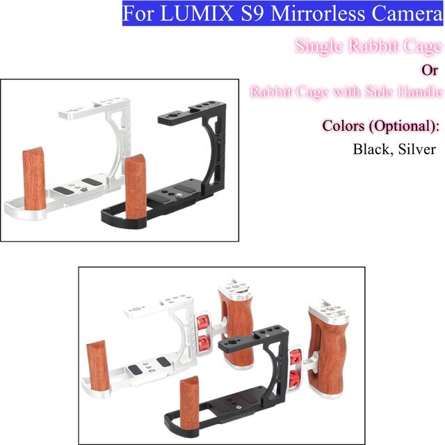 LICHIFIT Kaninchenkäfig mit Seitengriff als Ersatzzubehör für die LUMIX S9 Spiegellose Kamera - Bild 1