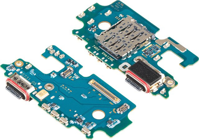 Samsung Galaxy S25 FE Ladeanschlussplatine mit Mikrofon und SIM-Kartenlesermodul Service Pack GH96-20363A in Multicolour - Bild 1