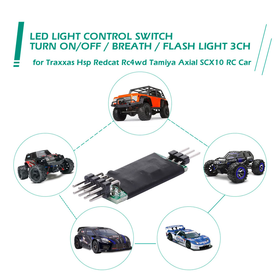 RCZIPROY LED Licht Controller Schalter Panel System, Ein/Aus für RC Modell Auto Flugzeug - Bild 2
