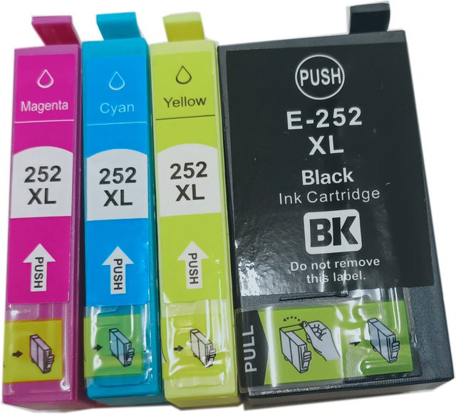 Kompatible Tintenpatrone für Epson 252XL 252 T2521 T2521XL Multicolor für WF-3620 WF-3640 WF-7610 WF-7620 WF-5190 Drucker - Bild 1