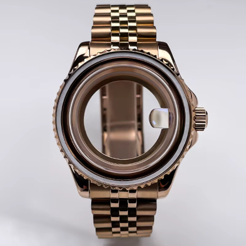 MACARLON Uhrengehäuse Edelstahl, Roségold, 40 mm, Unisex - Bild 3