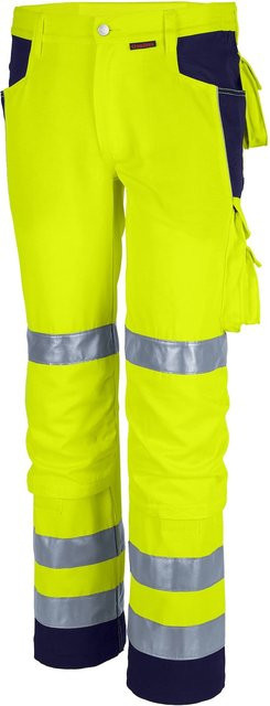 QUALITEX High Quality Workwear Bundhose PRO WS Damen in Warngelb/Marine - Bild 1
