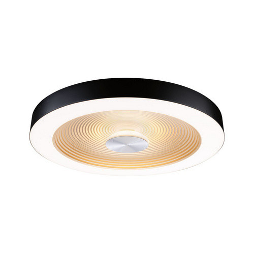 Paulmann LED-Deckenleuchte Volea Up-Down, Schwarz-Gold, IP44, dimmbar, Durchmesser: 40 cm - Bild 3