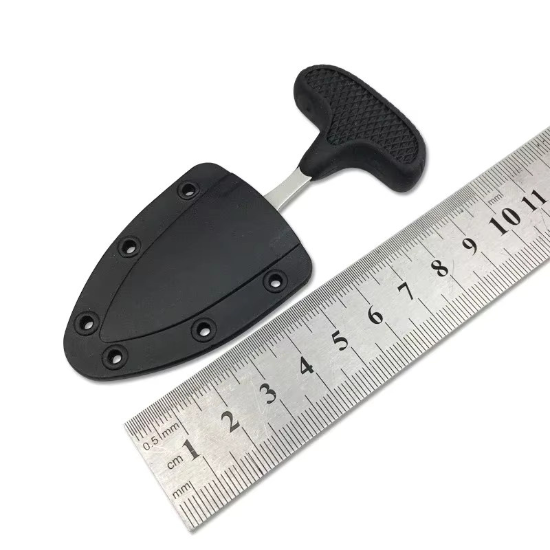 Multifunktions-PuEr-Teemesser aus schwarzem Edelstahl mit gezahnter Kante für Camping und Outdoor-Einsätze - Bild 2