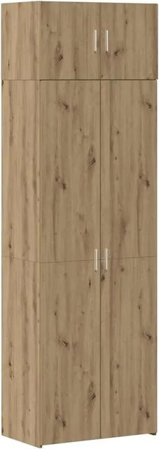 vidaXL Aufbewahrungsschrank Set aus 3 Stück in Artisan-Eiche, Farbe Braun, B/T/H: 42,5 x 42,5 x 185,2 cm - Bild 1