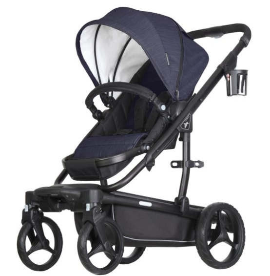 Nikimotion Blade Sport Ebony Kombi Kinderwagen aus Aluminium in Schwarz, faltbar und einhändig klappbar - Bild 1