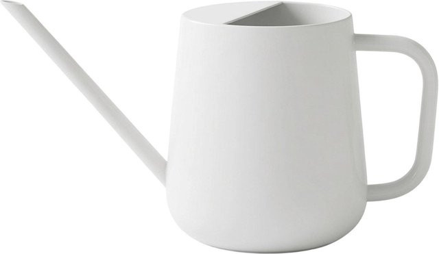 Moderne Gießkanne aus Edelstahl mit langem Ausguss in Weiß, 1 Liter - Bild 1