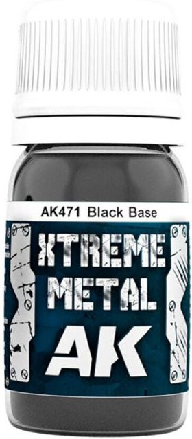 AK Interactive Xtreme Metal Black Base, Schwarz - Bild 1