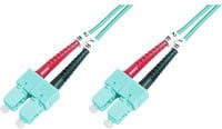 Digitus LWL Patchkabel Duplex SC auf SC Multimode OM3 in Turquoise und Multicolour - Bild 1