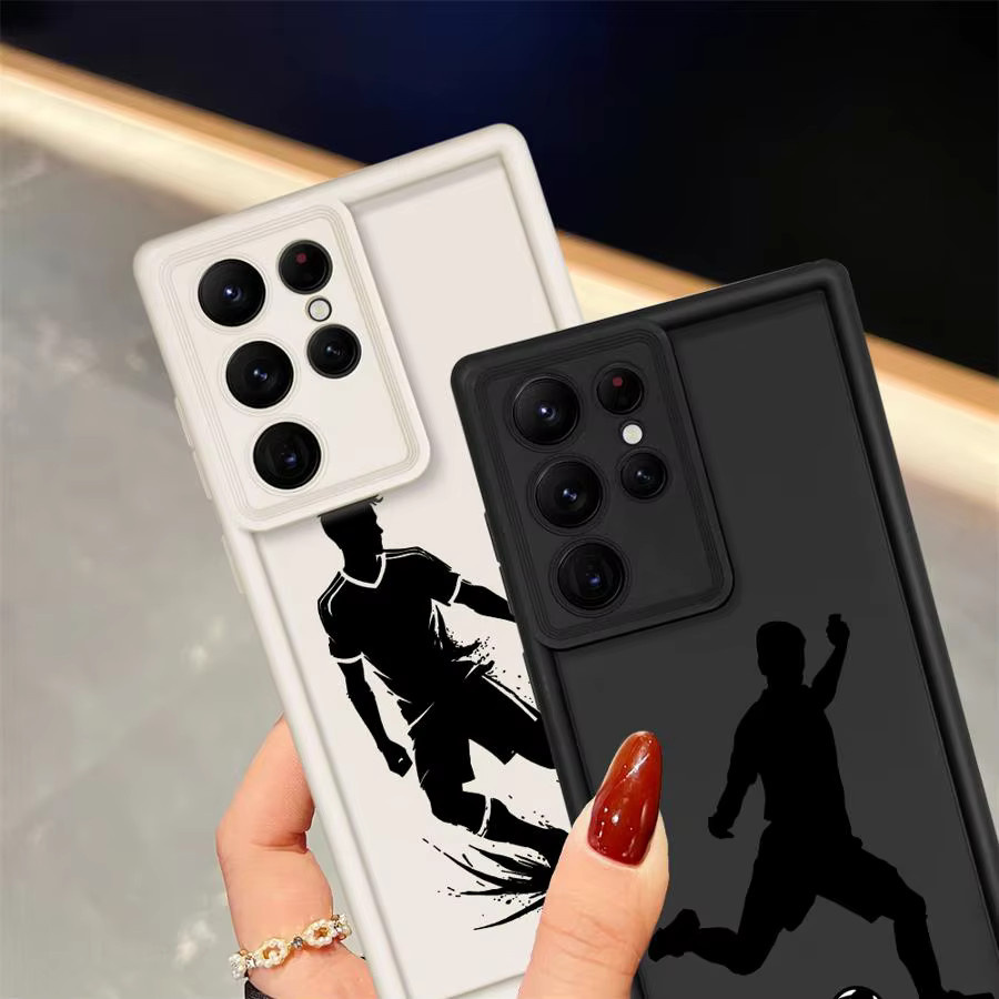 Fußball-Kunstdruck Handyhülle für Samsung Galaxy S26 Ultra, S25, S24 Ultra, S23, S22, S21, S20 FE, Note 20 Ultra in Multicolor - Bild 2