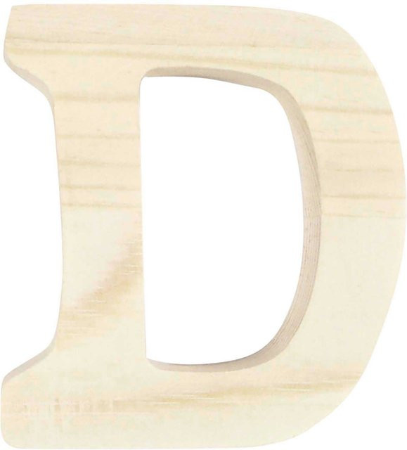 Rico Design Holz-Buchstabe für die Tischdekoration, Höhe: 8 cm - Bild 1