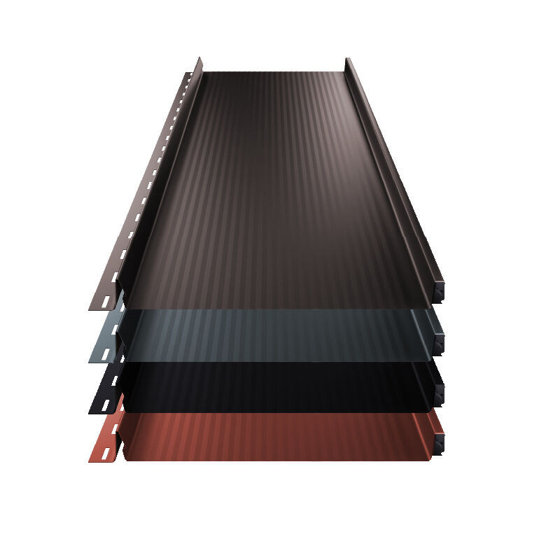 Stehfalz Terrano Dach und Wand aus Stahl von Blachotrapez GmbH mit Nanowelle und ThyssenKrupp ICE Crystal Beschichtung, Breite: 316 mm, Stärke: 0,50 mm - Bild 1