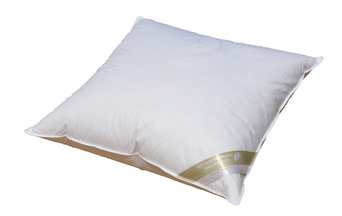 Betten Hofmann Canada Feder Daunen Kissen in Weiß, 80 x 80 cm, 950 g mit 15% Daunenanteil - Bild 1