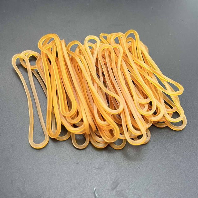 500 Stück elastische Gummibänder in Gelb für Büro und Schule - Bild 1