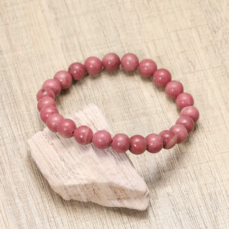SANSWL Armband, Rhodochrosit-Steinperlen, 8 mm, Bunt - Bild 5