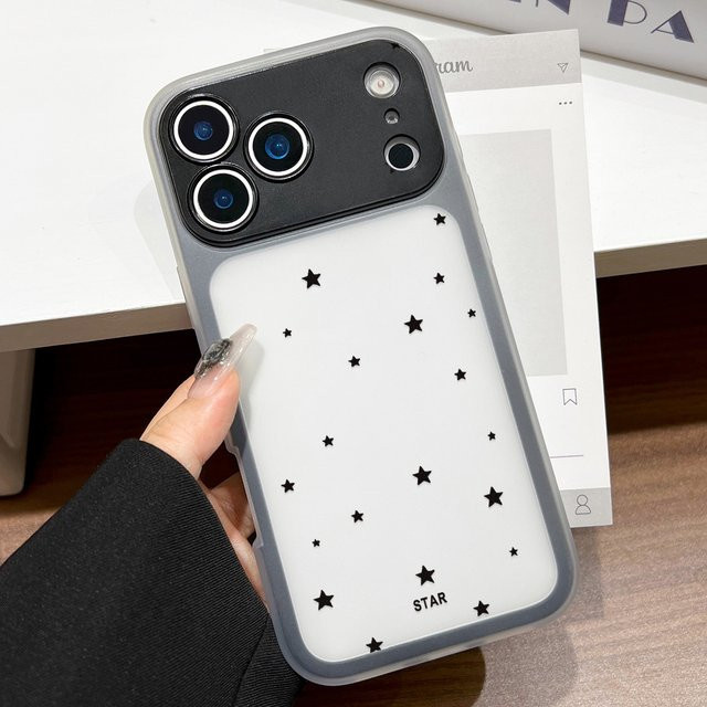 AKABEILA Handyhülle im INS Star Design für iPhone 17 Pro Max, 16, 15, 14, 13 – Schützende Hartschalen-Hülle aus PC - Bild 1