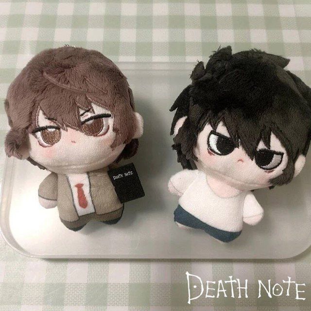 BOOCRE Anime Death Note Yagami Light und L Lawliet Cosplay Plüschpuppen in Multicolor, Höhe: 12 cm, Breite: 12 cm, Tiefe: 12 cm - Bild 1