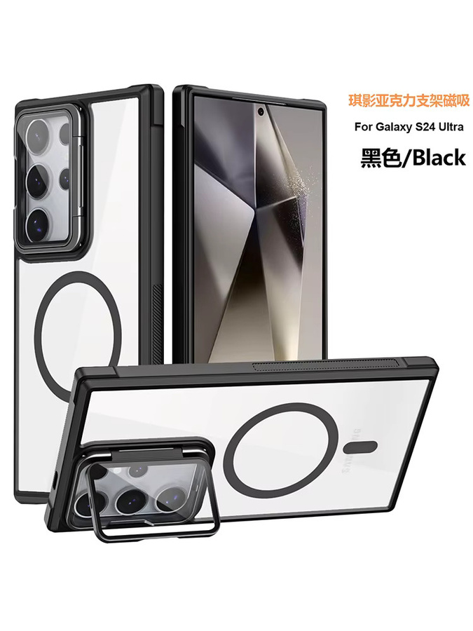 Transparente Magnet-Schutzhülle für Samsung Galaxy S26 S25 S24 S23 Ultra Plus mit Acryl-Linsenhalterung und MagSafe-Kompatibilität - Bild 7