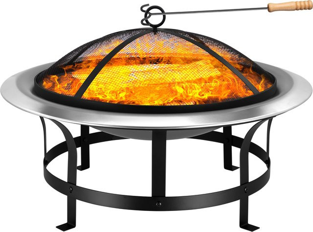 Feuerschale aus Edelstahl mit Durchmesser 75 cm - Bild 1