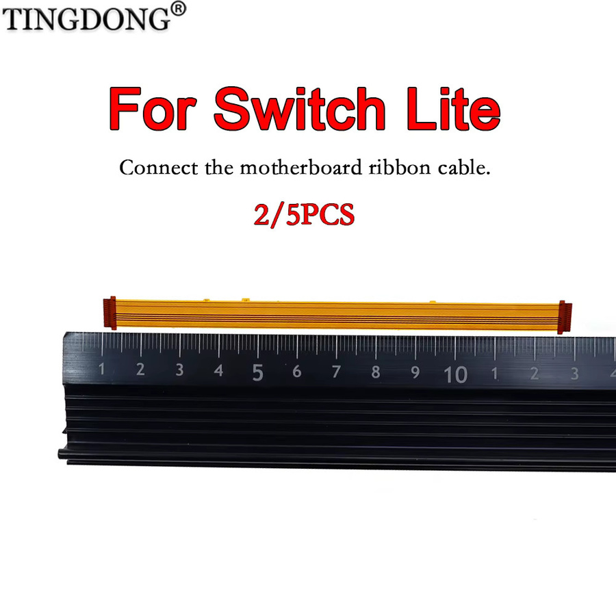 Nintendo Switch Lite L-Tasten Flexkabel und Stromanschluss Flachbandkabel für die interne Reparatur Ersatzteil Set in Orange - Bild 3