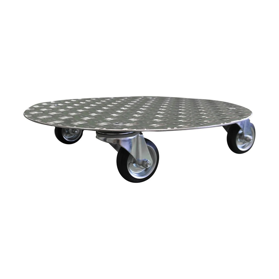 Schlögel Blumenroller Pflanzenroller AluGrip-R200 in Silber, Durchmesser: 700 mm, belastbar bis 200 kg, für Indoor und Outdoor - Bild 2