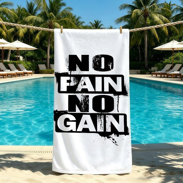 JMG Household Supplies Fitnessstudio Handtuch aus Mikrofaser, Weiß, B: 70 cm, H: 40 cm - Bild 1