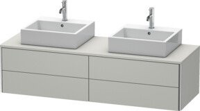Duravit Waschtischunterschrank XSquare in Betongrau mit 4 Schubladen, B/H/T: 160 x 40 x 54,8 cm - Bild 1