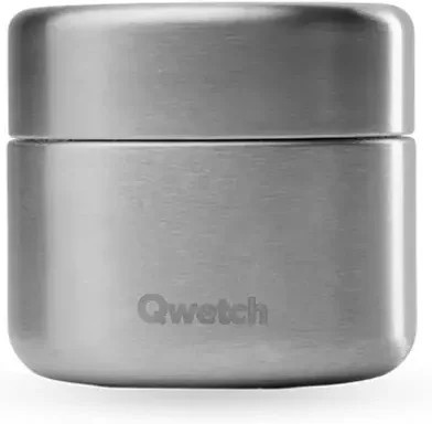 Qwetch Routine Box Inox Pillendose aus Edelstahl in Silber für 48 Tabletten - Bild 1