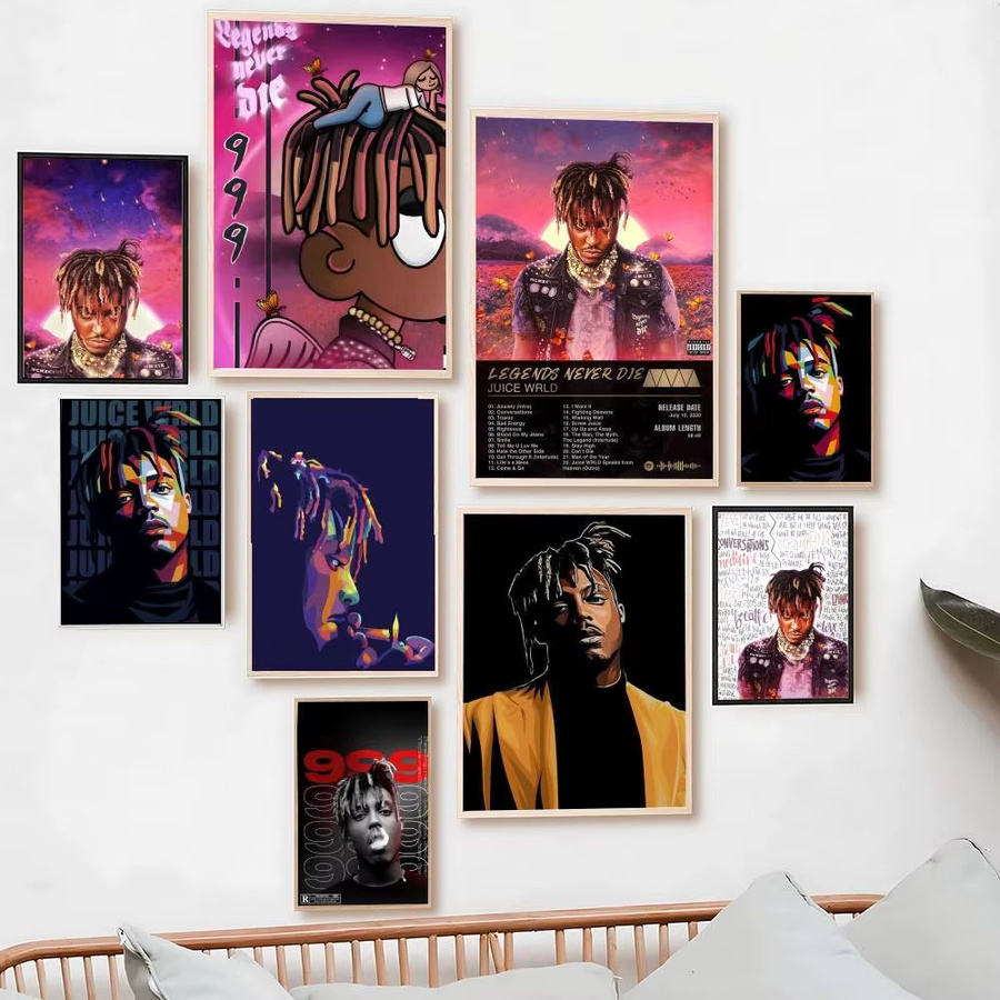 Juice WRLD Retro Album Poster Wandkunst in Multicolor für deine Wanddekoration - Bild 3