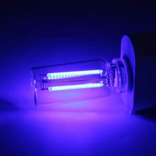 GuangZhouZhenqin USB Nachtlicht mit LED Filament aus Glas in Blau und Multicolour, dimmbar per Touch, 5V - Bild 1