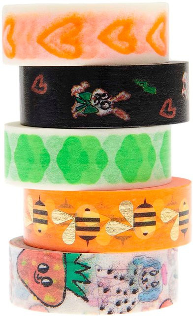 Rico Design Paper Poetry Washi Tape Set Airbrush Multicolor Breite: 1,5 cm, Länge: 10 m - Bild 1