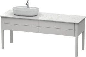 Duravit Waschtischunterschrank Luv in Weiß, B/T/H: 173,3 x 57 x 74,3 cm - Bild 1