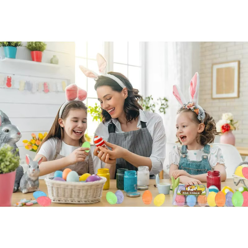 Bunte eiförmige Bodenkreide für Pflastersteine, Set mit verschiedenen Farben für Schule und Büro - Bild 2