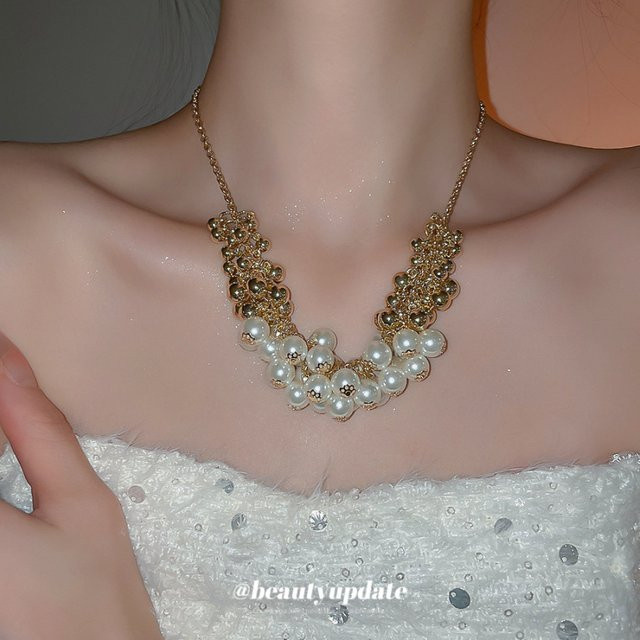 UOSU Halskette, Perle, Gold, Damen - Bild 1
