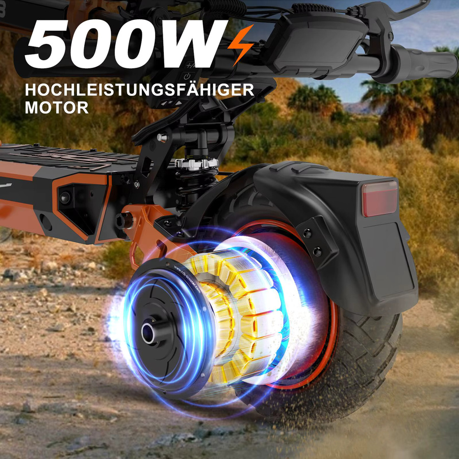 RCB KIDS D7 Pro ABE Elektroroller, klappbar, mit 10 Zoll Vakuumreifen - Bild 3