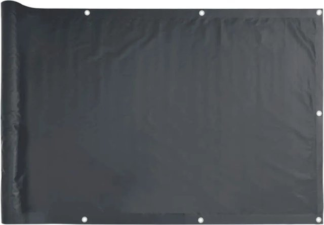 vidaXL Balkon-Sichtschutz aus Oxford-Gewebe in Anthrazit, Höhe: 75 cm, Breite: 300 cm - Bild 1