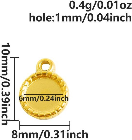 Binchi Outdoor Product Anhänger, Edelstahl, Gold, Unisex - Bild 1