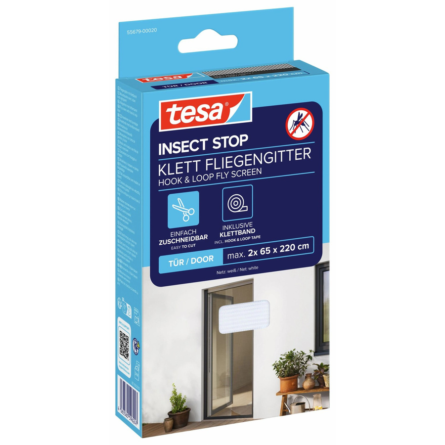 tesa Insect Stop Klett Fliegengitter für Türen in Weiß - Bild 2